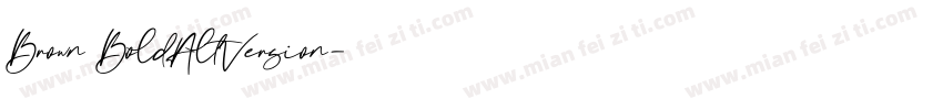 Brown BoldAltVersion字体转换